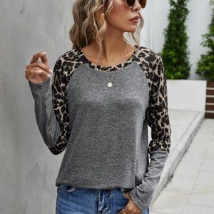 CHARCOAL LEOPARD PRINT Medium